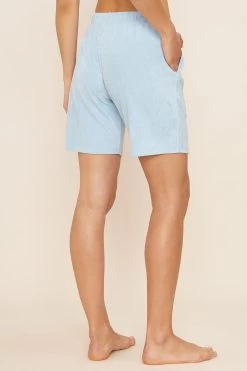 Frottee Bermuda In Pastellblau Baumwolle/Polyester 8 Frottee Bermuda In Pastellblau Baumwolle/Polyester -Pyjamas Für Zuhause 1222074 11828 8