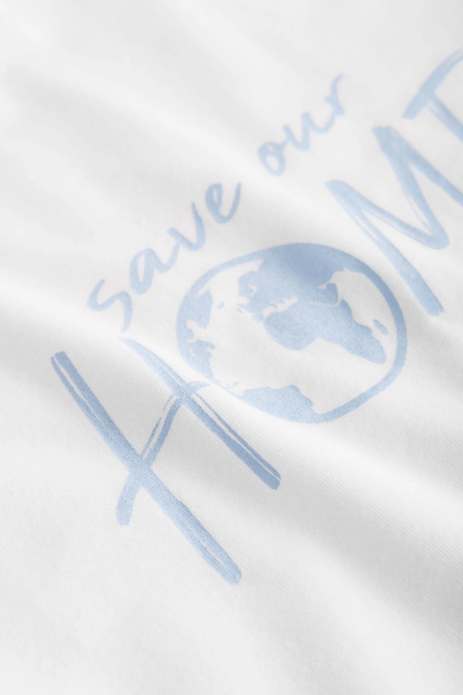 T-Shirt Mit Schriftzug "Save Our Home" Mix Und Match 100% Baumwolle 5 T-Shirt Mit Schriftzug "Save Our Home" Mix Und Match 100% Baumwolle - Image 5