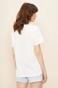 T-Shirt Mit Frontmotiv "Alpaka" Mix Und Match 100% Baumwolle -Pyjamas Für Zuhause 1222092 11710 2