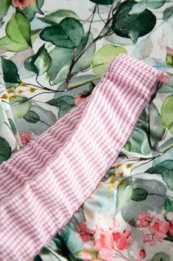 7/8-Hose Im Frischen Blumendruck Grün-Rosa Mix & Match Baumwolle-Elasthan -Pyjamas Für Zuhause 1222120 16403 4