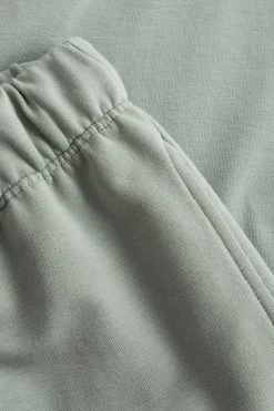 Sweathose Mit Bündchen-Abschluss Grün Uni Mix & Match Baumwolle/Elasthan -Pyjamas Für Zuhause 1222123 11575 4