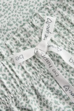 Shorts Im Minimalistischem Leo-Druck Grün Mix & Match Baumwolle/Elasthan -Pyjamas Für Zuhause 1222143 16549 5