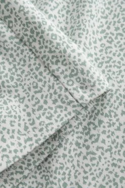 Shorts Im Minimalistischem Leo-Druck Grün Mix & Match Baumwolle/Elasthan -Pyjamas Für Zuhause 1222143 16549 6