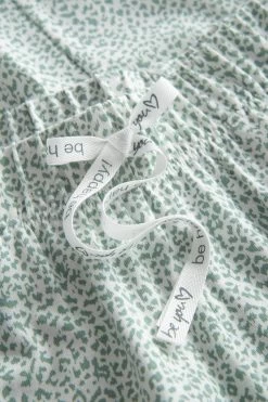 7/8-Hose Im Minimalistischem Leo-Druck Grün Mix & Match Baumwolle/Elasthan -Pyjamas Für Zuhause 1222144 16549 4