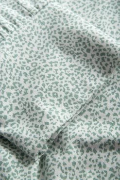 7/8-Hose Im Minimalistischem Leo-Druck Grün Mix & Match Baumwolle/Elasthan -Pyjamas Für Zuhause 1222144 16549 5