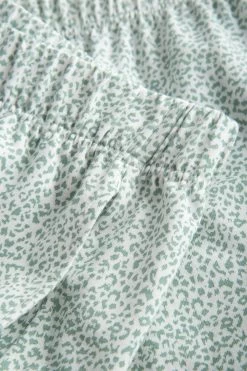 7/8-Hose Im Minimalistischem Leo-Druck Grün Mix & Match Baumwolle/Elasthan -Pyjamas Für Zuhause 1222144 16549 6