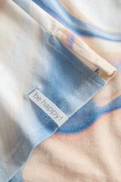 Nachthemd Im Grafischen Druck Pastellfarben A-Linie Baumwolle/Elasthan -Pyjamas Für Zuhause 1222150 16341 6