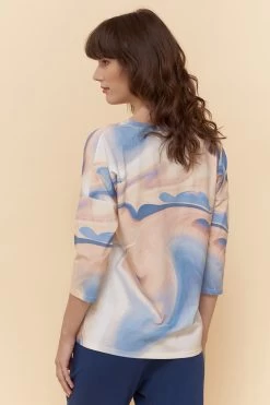 Shirt Im Grafischen Druck Pastellfarben Mix & Match Baumwolle/Elasthan -Pyjamas Für Zuhause 1222160 16341 2