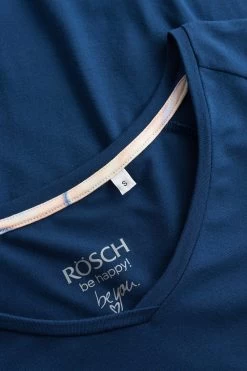 Pyjamashirt Mit Schriftzug "make Your Dreams Happen" Blau Viskose/Elasthan -Pyjamas Für Zuhause 1222161 11714 4