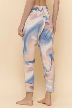 7/8-Hose Im Grafischen Druck Pastellfarben Mix & Match Baumwolle/Elasthan -Pyjamas Für Zuhause 1222170 16341 2
