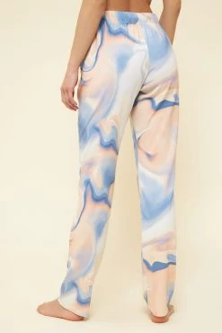 Pyjamahose Im Grafischen Druck Pastellfarben Taschen Mix & Match Baumwolle/Elasthan -Pyjamas Für Zuhause 1222172 16341 2