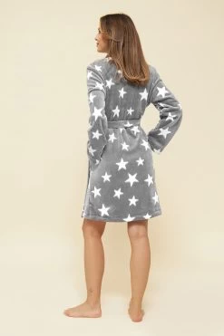 Wickelmantel Aus Flausch Kuschelig Taschen Polyester -Pyjamas Für Zuhause 1222196 16579 2