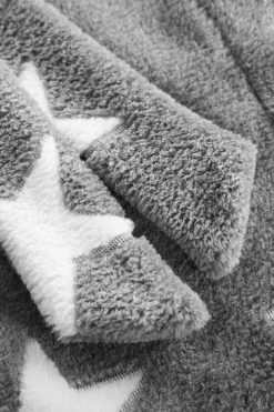 Wickelmantel Aus Flausch Kuschelig Taschen Polyester -Pyjamas Für Zuhause 1222196 16579 5