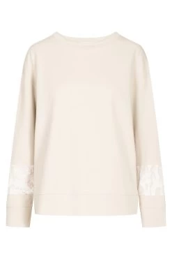 Sweatshirt Mit Details Im Schlangenprint Animalprint Pastellfarben Baumwolle/Elasthan 14 Sweatshirt Mit Details Im Schlangenprint Animalprint Pastellfarben Baumwolle/Elasthan -Pyjamas Für Zuhause 1223007 10462 62