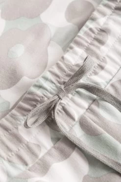 Bermuda Im Sommerlichen Camouflage-Druck Grau-Türkis Sweathose Loungehose Bio-Baumwolle/Elasthan -Pyjamas Für Zuhause 1223021 16598 4