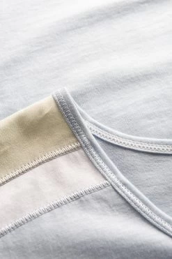 T-Shirt Mit Colourblocking-Details Pastellfarben Baumwolle/Modal -Pyjamas Für Zuhause 1223122 16568 4