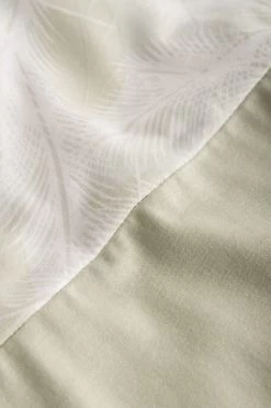 Nachthemd Kurzarm Im Pastellfarbenen Colourblocking-Style Blätterdruck Grafisch Harmonisch Baumwolle/Modal -Pyjamas Für Zuhause 1223130 15609 5