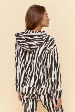 Kapuzen-Sweatshirt Im Zebra-Druck Animalprint Hoodie Bio-Baumwolle/Elasthan 9 Kapuzen-Sweatshirt Im Zebra-Druck Animalprint Hoodie Bio-Baumwolle/Elasthan -Pyjamas Für Zuhause 1223400 16572 2
