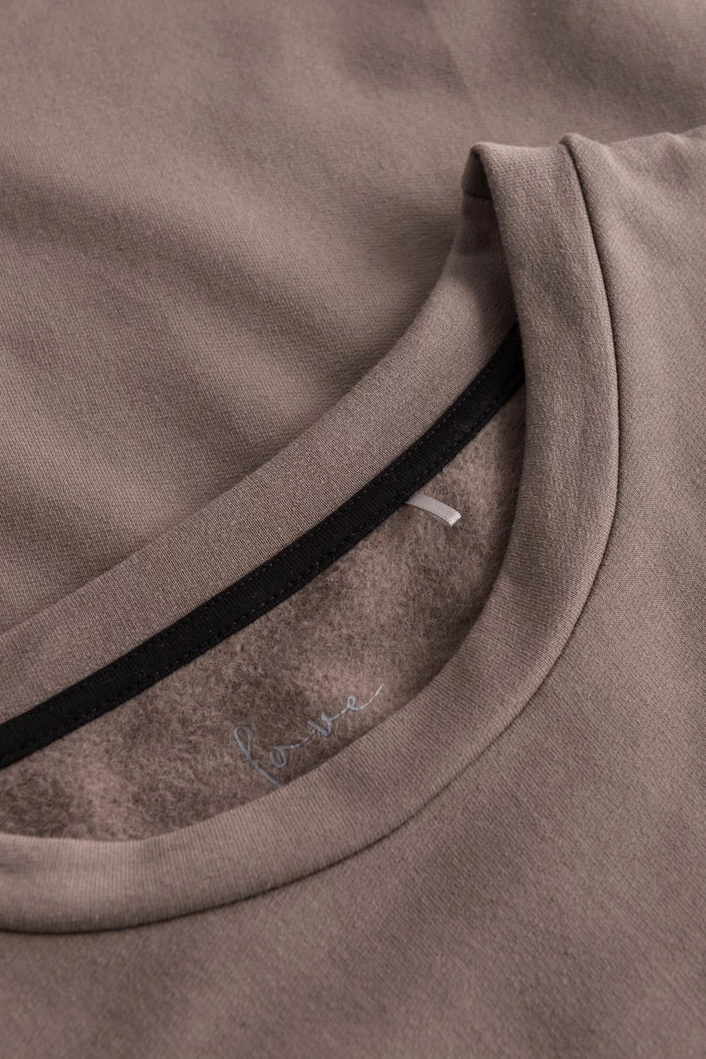 Sweatshirt Mit Stickerei "thanks" Braun Rundhals Bio-Baumwolle/Elasthan 5 Sweatshirt Mit Stickerei "thanks" Braun Rundhals Bio-Baumwolle/Elasthan - Image 5