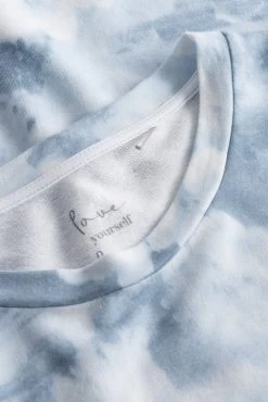 Sweatshirt Im Blauen Batik-Druck Loungeshirt Bio-Baumwolle/Elasthan 11 Sweatshirt Im Blauen Batik-Druck Loungeshirt Bio-Baumwolle/Elasthan -Pyjamas Für Zuhause 1223417 11714 4