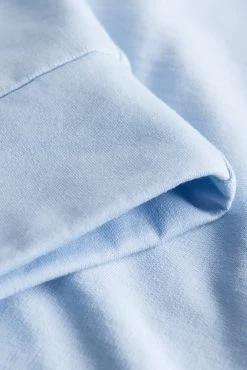 Sweatshirt Mit Stickerei "thanks" Blau Kapuze Hoodie Bio-Baumwolle/Elasthan -Pyjamas Für Zuhause 1223418 10556 6