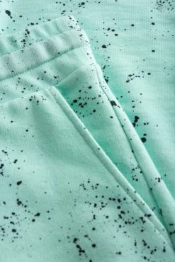 Sweathose Im Farbspritzer-Druck Mintgrün Mix & Match Bio-Baumwolle/Elasthan -Pyjamas Für Zuhause 1223444 16389 4