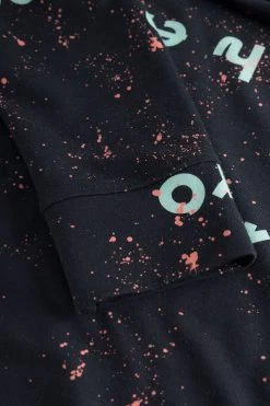 Sweatshirt Im Motivdruck "hero" Auf Farbspritzern Hoodie Mix & Match Bio-Baumwolle/Elasthan -Pyjamas Für Zuhause 1223445 16351 5