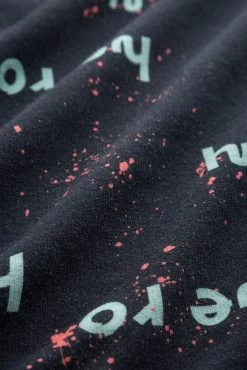 Sweatshirt Im Motivdruck "hero" Auf Farbspritzern Hoodie Mix & Match Bio-Baumwolle/Elasthan -Pyjamas Für Zuhause 1223445 16351 6