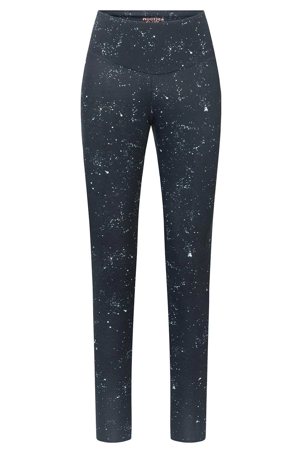 Leggings Im Farbspritzer-Druck Schwarz Loungehose Mix & Match Bio-Baumwolle/Elasthan 2 Leggings Im Farbspritzer-Druck Schwarz Loungehose Mix & Match Bio-Baumwolle/Elasthan - Image 2