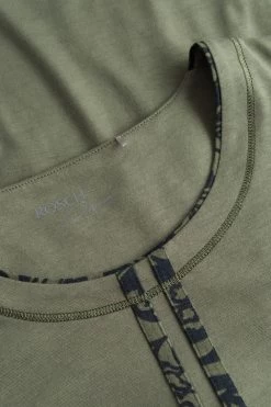 Pyjamashirt Mit Aufgenähten Bändern In Druck Grün Mix & Match Baumwolle/Modal Große Größen Bis 54 11 Pyjamashirt Mit Aufgenähten Bändern In Druck Grün Mix & Match Baumwolle/Modal Große Größen Bis 54 -Pyjamas Für Zuhause 1223475 11633 4