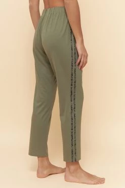 Pyjamahose Mit Aufgenähten Bändern In Druck Grün Mix & Match Baumwolle/Modal Große Größen Bis 54 -Pyjamas Für Zuhause 1223476 11633 2