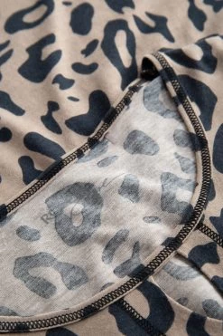 Pyjamashirt Im Puristischen Leoparden-Druck Animalprint Mix & Match Baumwolle/Modal -Pyjamas Für Zuhause 1223481 11572 4