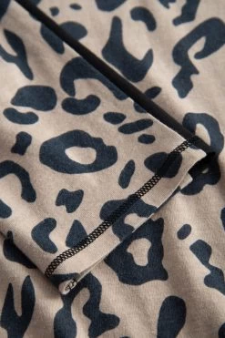 Pyjamashirt Im Puristischen Leoparden-Druck Animalprint Mix & Match Baumwolle/Modal -Pyjamas Für Zuhause 1223481 11572 5