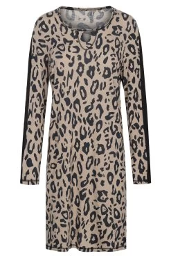 Nachthemd Im Puristischen Leoparden-Druck Animalprint Baumwolle/Modal -Pyjamas Für Zuhause 1223483 11572 1