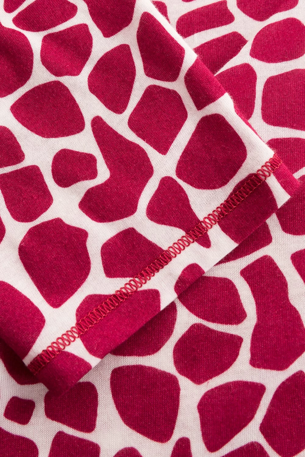 Shirt Im Modernen Druck Animalprint Rot-Weiß Mix & Match Baumwolle/Modal 6 Shirt Im Modernen Druck Animalprint Rot-Weiß Mix & Match Baumwolle/Modal - Image 6