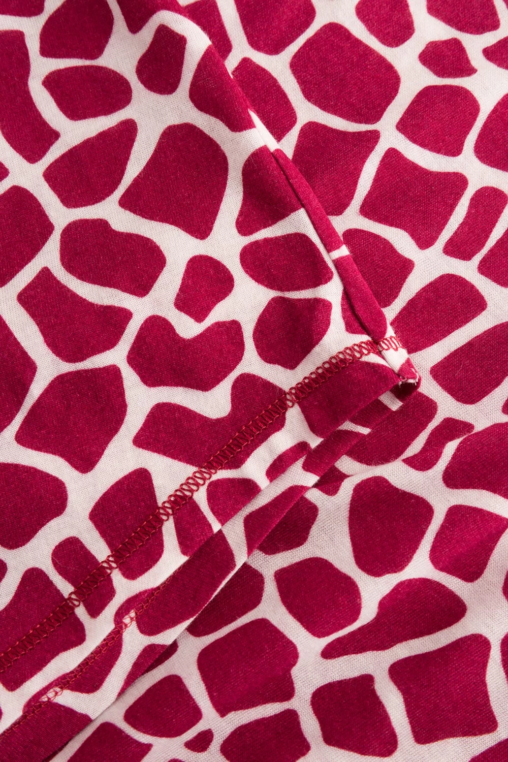 Shirt Im Modernen Druck Animalprint Rot-Weiß Mix & Match Baumwolle/Modal 7 Shirt Im Modernen Druck Animalprint Rot-Weiß Mix & Match Baumwolle/Modal - Image 7