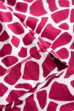 7/8-Hose Im Modernen Druck Animalprint Rot-Weiß Mix & Match Baumwolle/Modal -Pyjamas Für Zuhause 1223491 16815 6