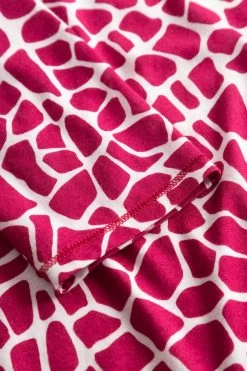 Nachthemd Im Modernen Druck Animalprint Rot-Weiß Baumwolle/Modal 12 Nachthemd Im Modernen Druck Animalprint Rot-Weiß Baumwolle/Modal -Pyjamas Für Zuhause 1223492 16815 5