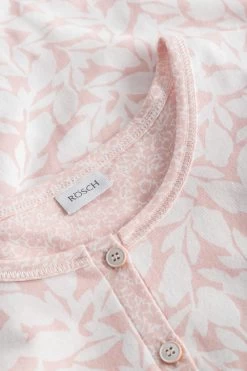 Nachthemd Im Floralen Mustermix Knopfleiste Knielang 100% Baumwolle -Pyjamas Für Zuhause 1223504 16607 4