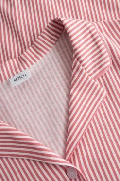 Pyjama Im Ringeldruck Knopfleiste Herrenhemdstil 100% Baumwolle -Pyjamas Für Zuhause 1223515 11673 4