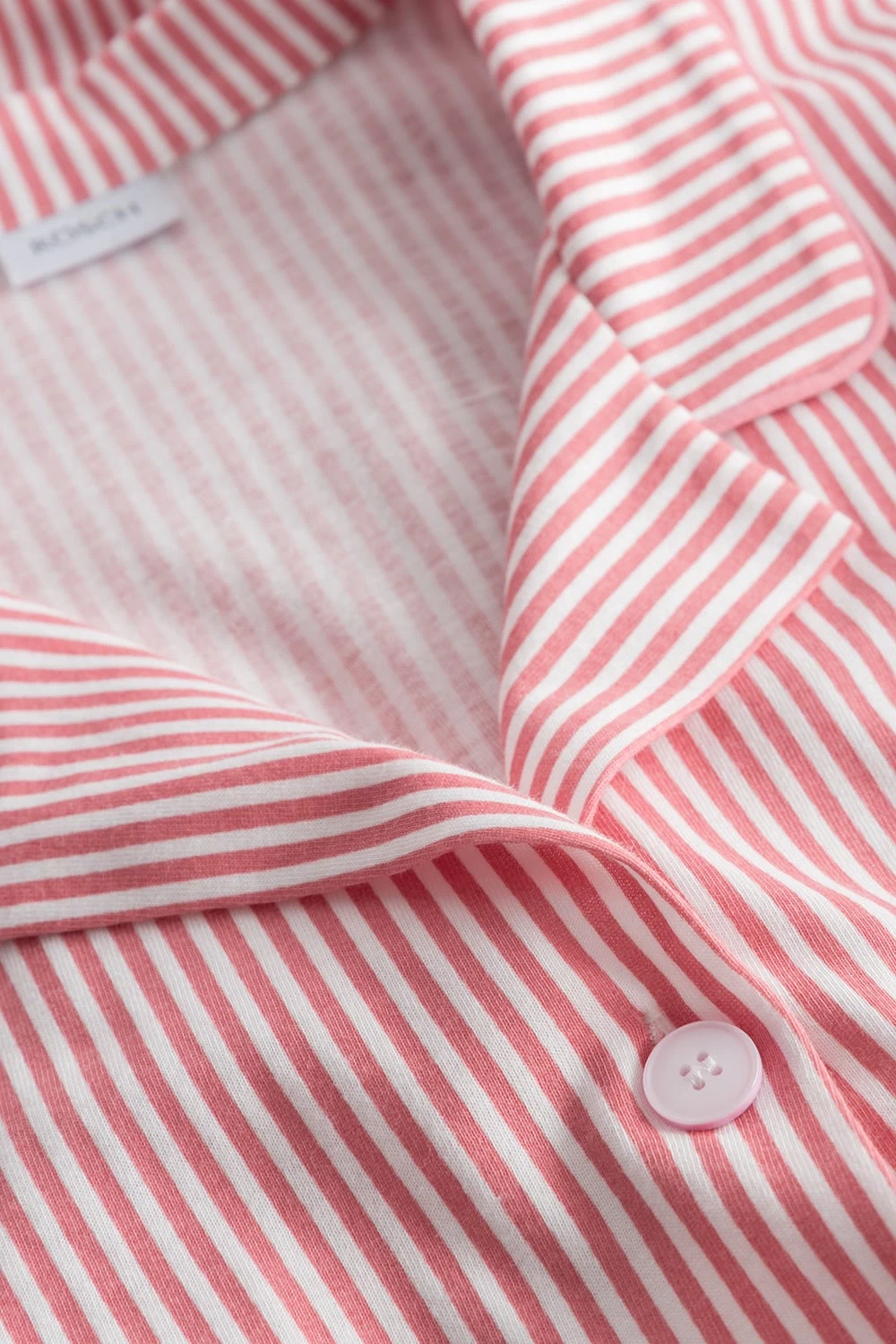 Nachthemd Im Ringeldruck Knopfleiste Herrenhemdstil 100% Baumwolle 5 Nachthemd Im Ringeldruck Knopfleiste Herrenhemdstil 100% Baumwolle - Image 5