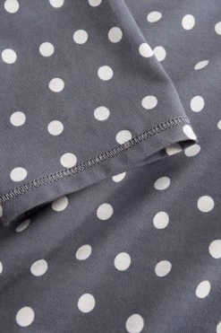 Pyjama Im Tupfendruck Ziernähte 100% Baumwolle -Pyjamas Für Zuhause 1223525 16368 5