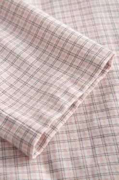 Pyjama Langarm Im Rosa Karodruck Flanell Herrenstil 100% Baumwolle -Pyjamas Für Zuhause 1223532 14709 5