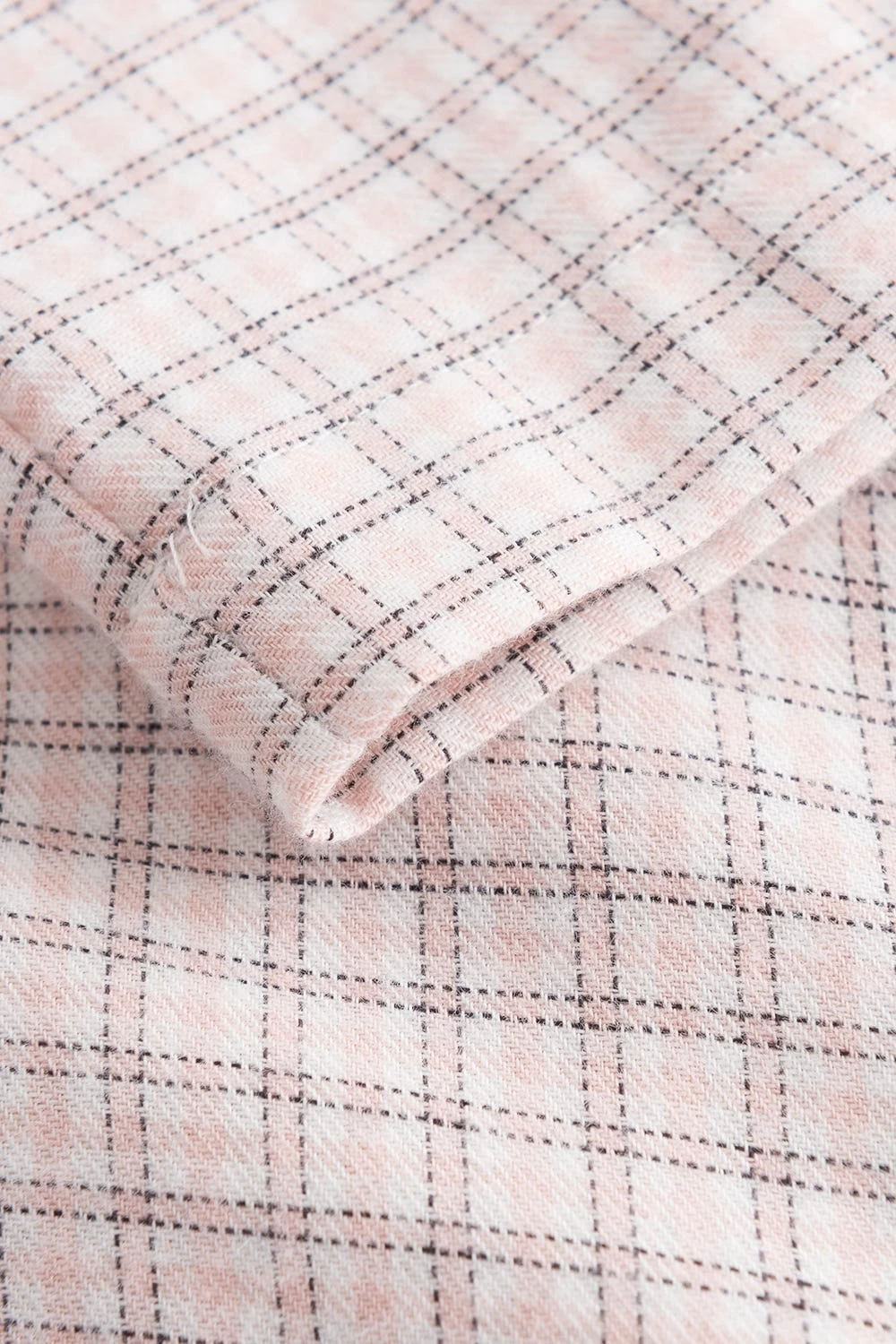 Nachthemd Langarm Im Rosa Karodruck Flanell Herrenstil 100% Baumwolle 7 Nachthemd Langarm Im Rosa Karodruck Flanell Herrenstil 100% Baumwolle - Image 7