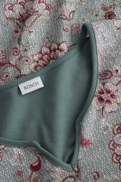 Pyjama Langarm Ornamentaler Blumen-Druck 100% Baumwolle 11 Pyjama Langarm Ornamentaler Blumen-Druck 100% Baumwolle -Pyjamas Für Zuhause 1223539 16541 4