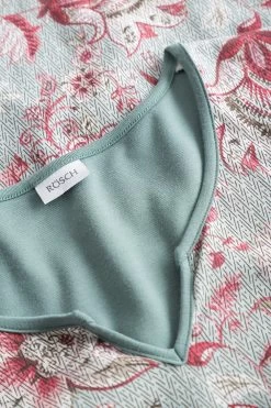 Nachthemd Langarm Ornamentaler Blumen-Druck 100% Baumwolle 11 Nachthemd Langarm Ornamentaler Blumen-Druck 100% Baumwolle -Pyjamas Für Zuhause 1223540 16541 4