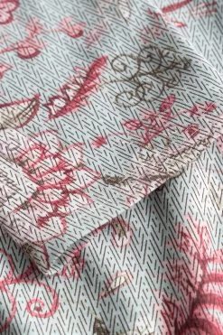 Nachthemd Langarm Ornamentaler Blumen-Druck 100% Baumwolle 12 Nachthemd Langarm Ornamentaler Blumen-Druck 100% Baumwolle -Pyjamas Für Zuhause 1223540 16541 5