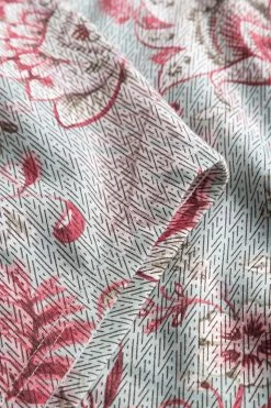 Nachthemd Langarm Ornamentaler Blumen-Druck 100% Baumwolle 13 Nachthemd Langarm Ornamentaler Blumen-Druck 100% Baumwolle -Pyjamas Für Zuhause 1223540 16541 6