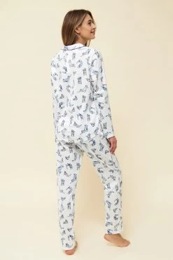 Pyjama Im Verspielten Katzen-Druck Herrenhemd-Stil 100% Baumwolle 9 Pyjama Im Verspielten Katzen-Druck Herrenhemd-Stil 100% Baumwolle -Pyjamas Für Zuhause 1223562 16085 2