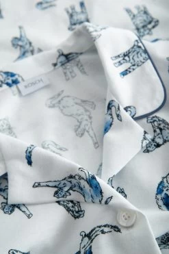 Pyjama Im Verspielten Katzen-Druck Herrenhemd-Stil 100% Baumwolle 11 Pyjama Im Verspielten Katzen-Druck Herrenhemd-Stil 100% Baumwolle -Pyjamas Für Zuhause 1223562 16085 4